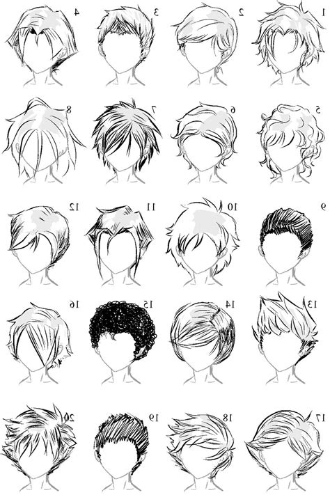 manga men hair|More.